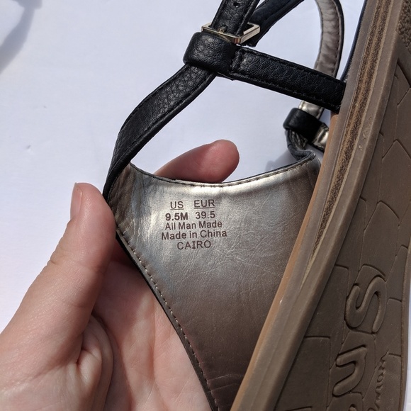 Circus by Sam Edelman Cairo Black Sandals Size 9.5 - Picture 5 of 8